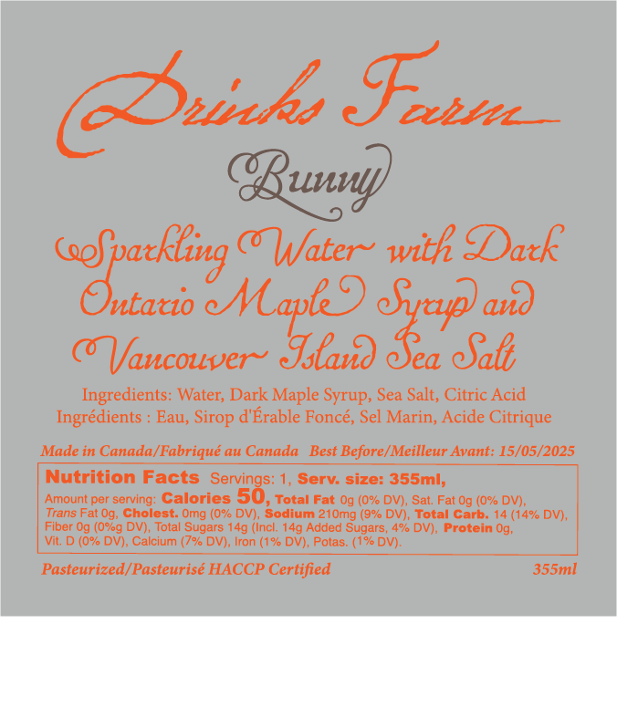 "Bunny" Maple Soda Case (24 Cans)