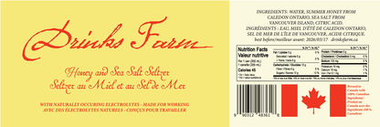 24 x $4.99 Honey Seltzer with Sea Salt