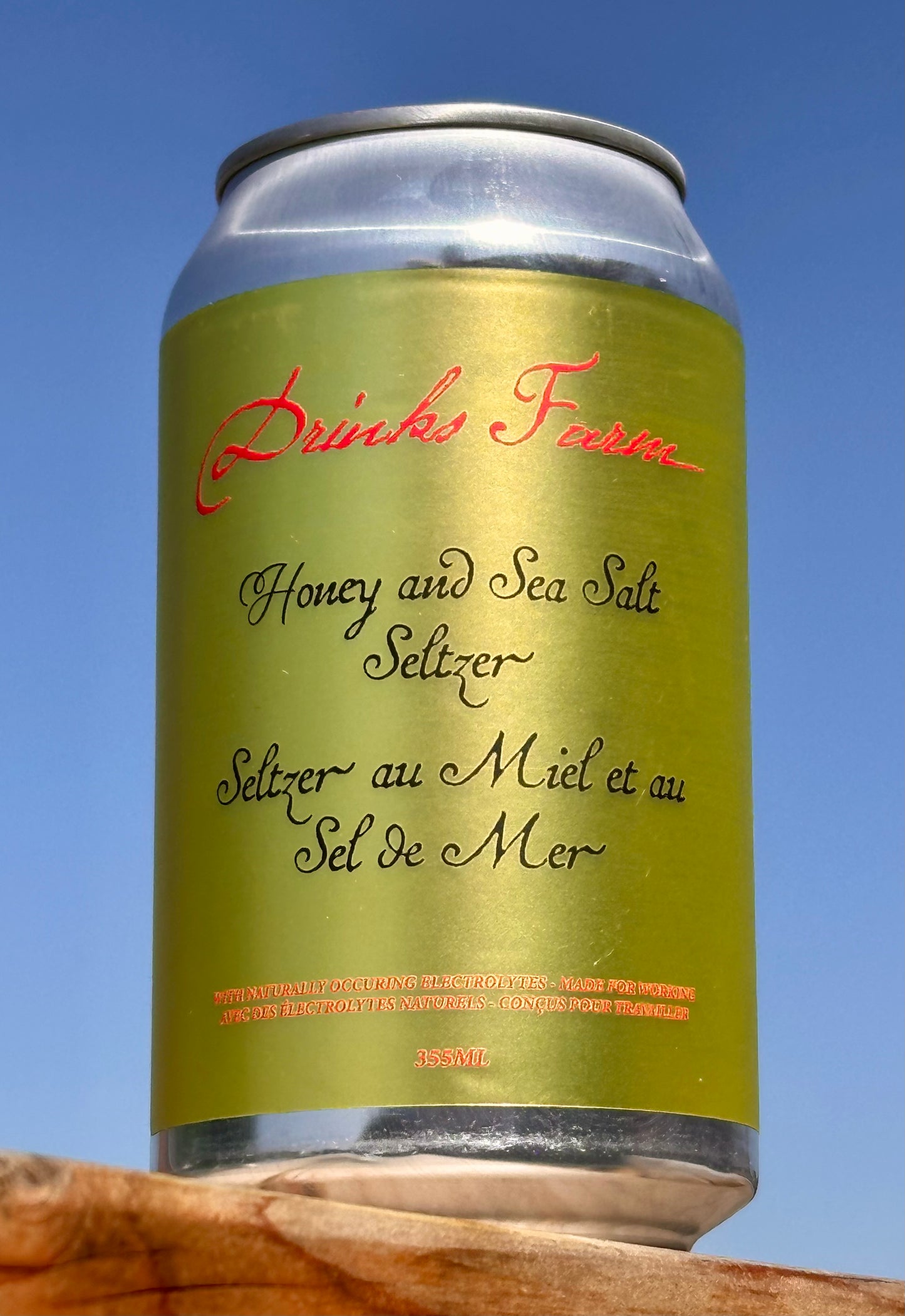 Honey Seltzer with Sea Salt