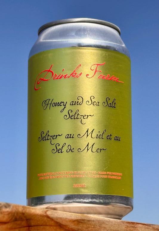 Honey Seltzer with Sea Salt